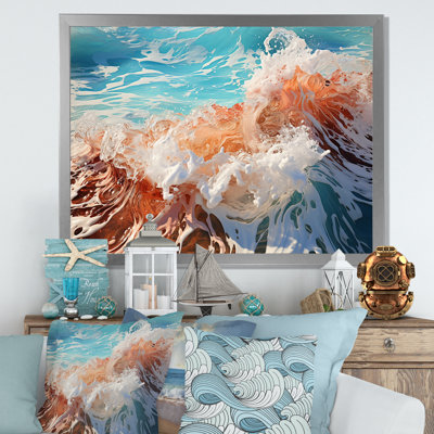 «Beach Waves Fusion», reproduction sur toile