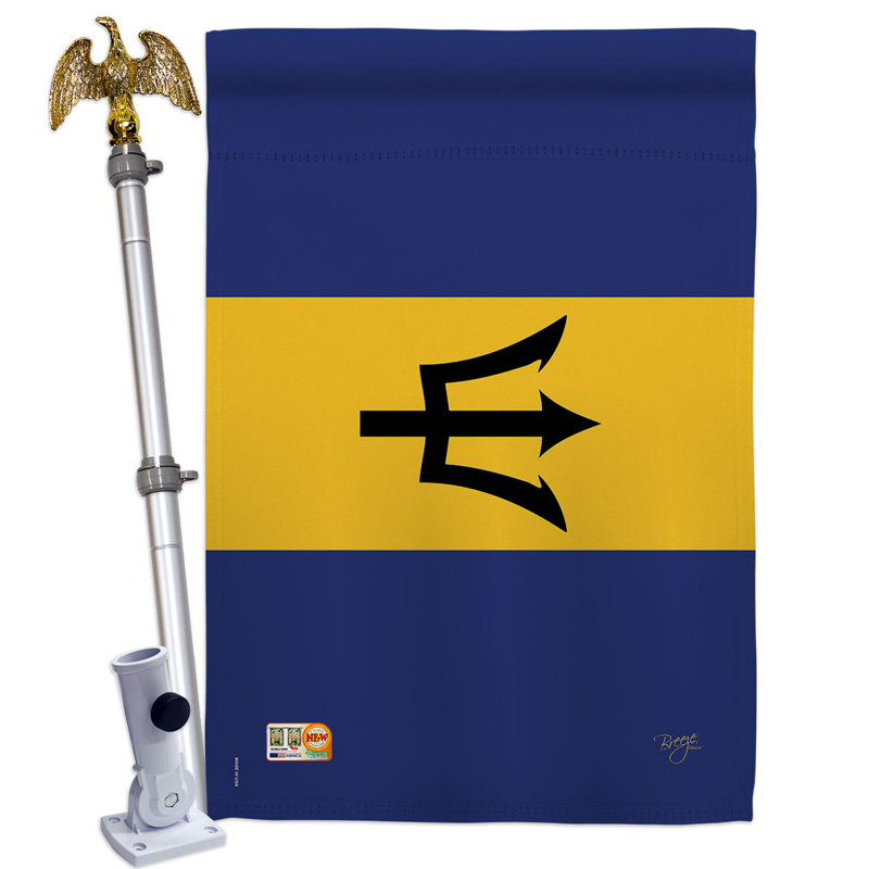 Double Sided 40'' H x 28'' W Polyester Flag Set