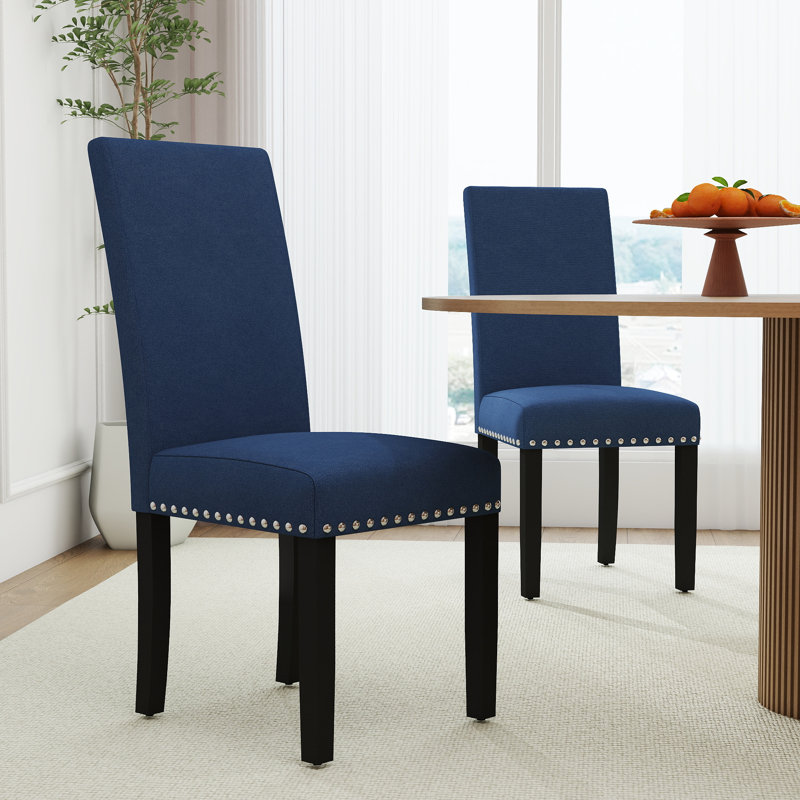 Chaise rembourrée Upslope, Bleu