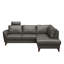 Migues Leather Corner Sofa with Sleeping Function and Storage-1251999406-1251999393