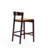 Klismos Mid-Century Modern Vegan Leather Upholstered Beech Wood Counter Stool in Camel-90539707-98807143