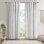 Panneau de rideau simple en chenille touffeté 100% coton Imani 50 x 84 po Imani