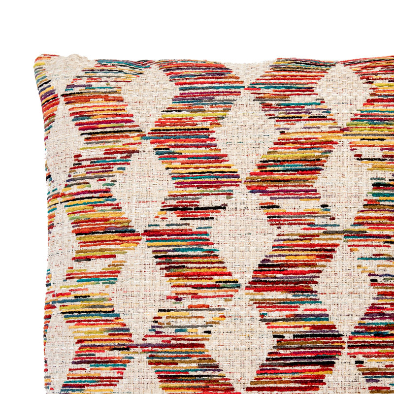 Housse et insert de coussin Bushwick, Rouge, 26 po x 26 po