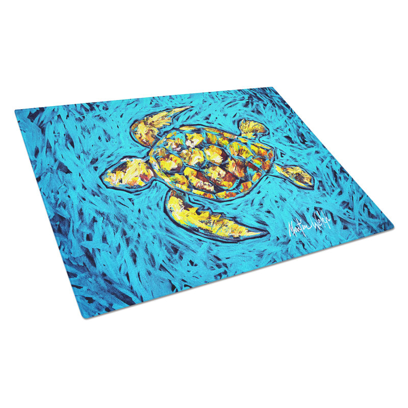 Planche à découper en verre Turtle Drive