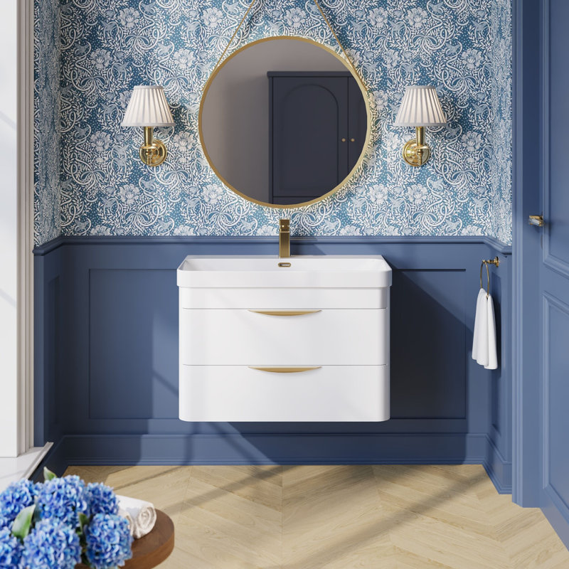 Parade 810 mm Bathroom Vanity, Gloss White