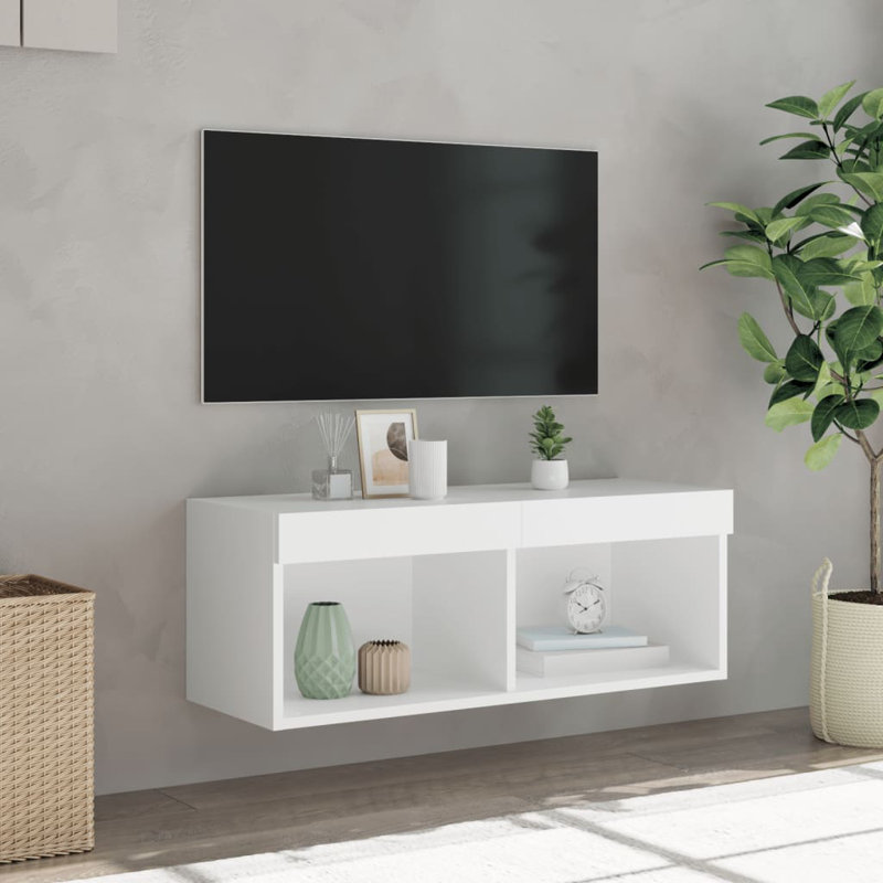 Table de chevet flottante vidaXL, Chêne brun