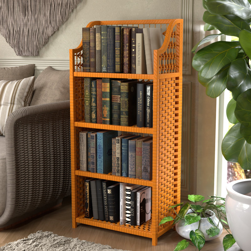 Johns Natural Fiber Shelves, Honey, (4 Shelves) 44" H x 19.75" W x 10.25" D
