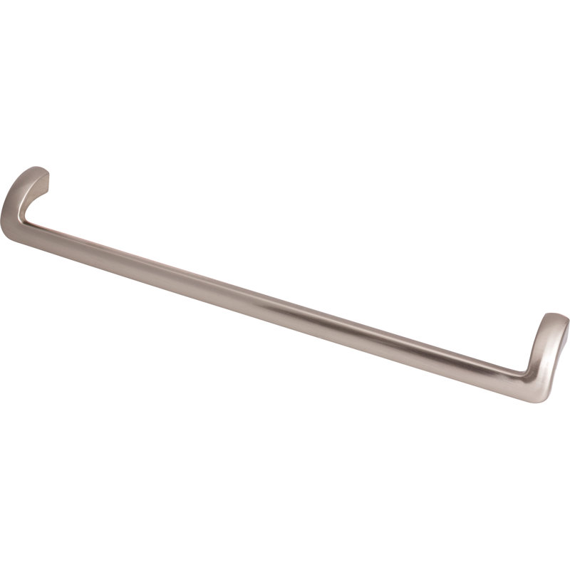 Kentfield Drop Handle, 12" Center to Center, Brushed Satin Nickel