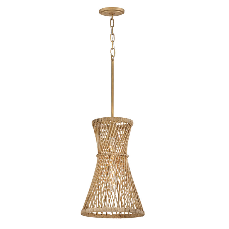 Luminaire suspendu géométrique 1 lumière Marselle, Or bruni