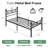 Titan Twin Bed Frame With Headboard And Footboard, Metal Platform Bed Frame With Round Corner Ball, 800 LBS Heavy Duty Steel Slats Support, No Box Spring Needed/Noise-Free/Easy Assembly, Black-1247324257