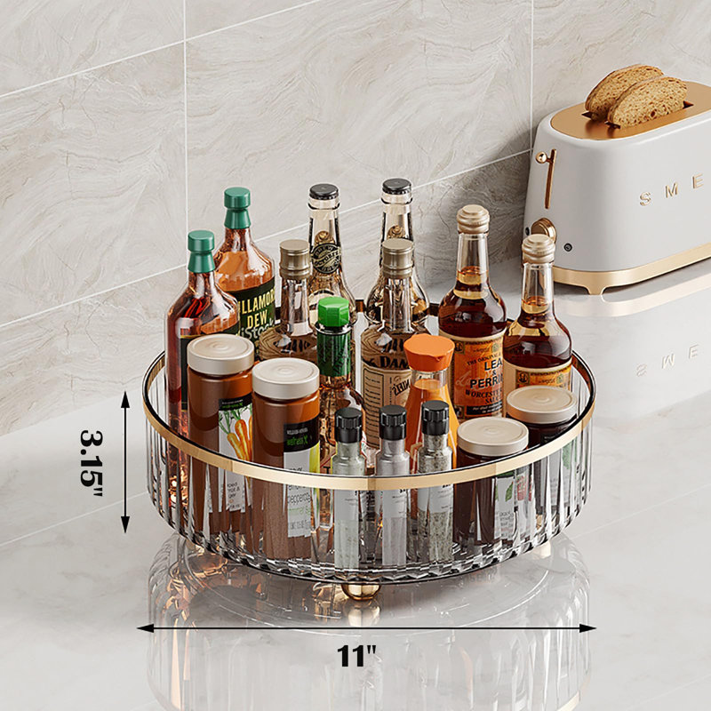 Nanisha Plastic Cabinet Shelving Rack, Clear