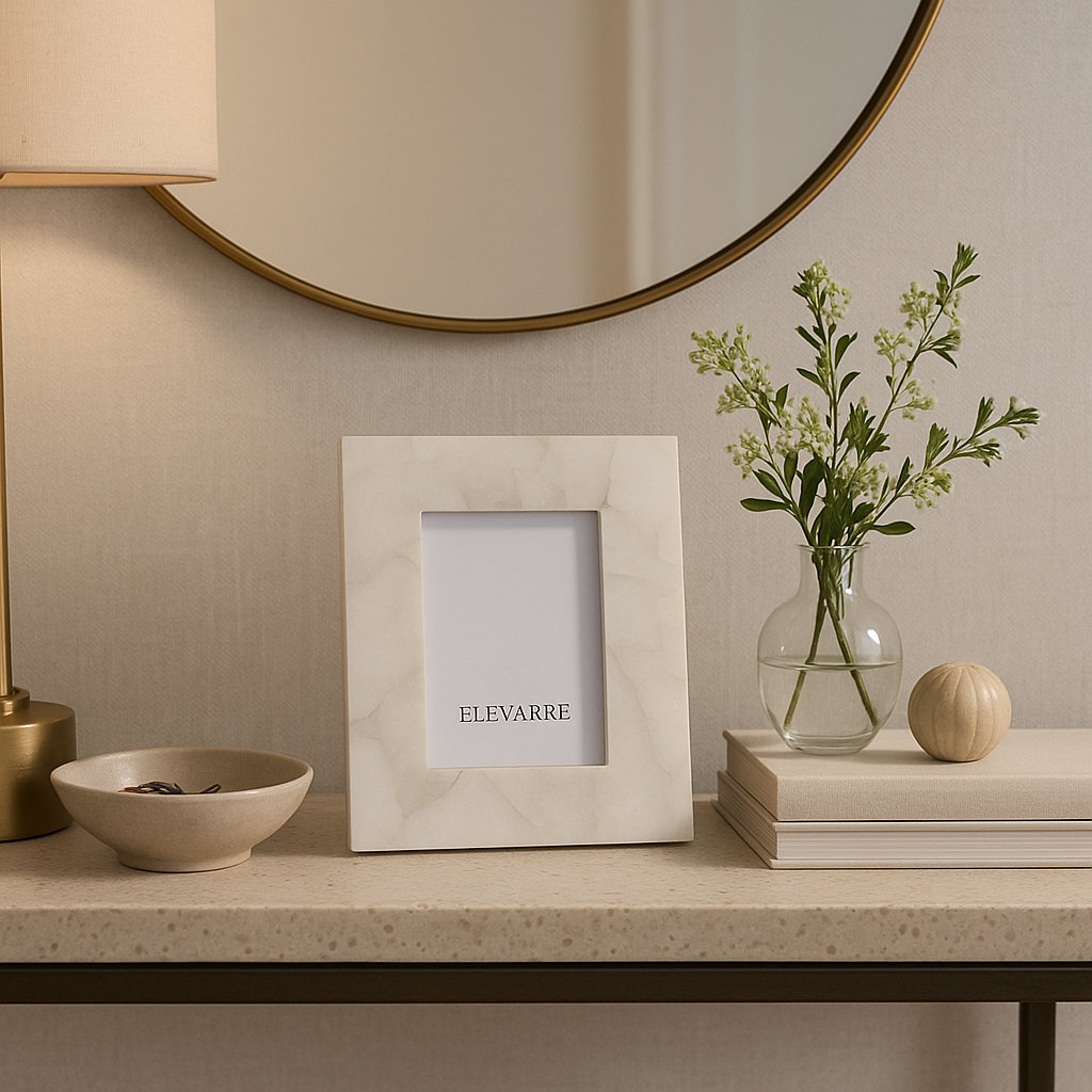 Elloise Picture Frame, 4" x 6", White