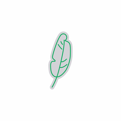  | Enseigne néon plume | Fabriqué avec un tube néon incassable flexible de haute qualité pour une lueur verte éclatante et un éclairage durable | 24 x 10 pouces | Vert