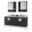 Ensemble de meuble-lavabo double 60 po Tortola-641180586-641180588
