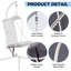 Balancelle suspendue avec support hamac pour patio avec coussin résistant à l'eau et aux rayons UV pour le balcon de la chambre à coucher-131655198