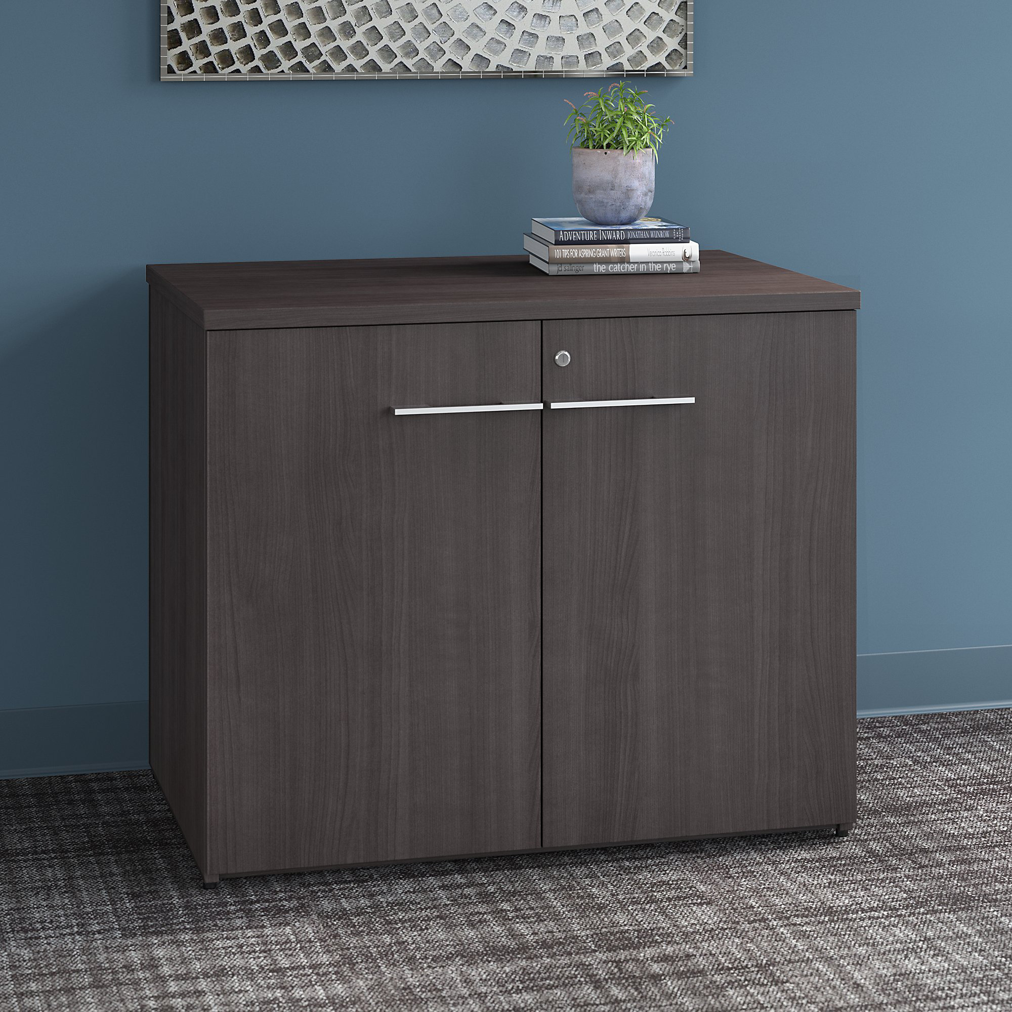 Bush Business Furniture Office 500 36'' Wide 2 - Shelf Storage Cabinet ...