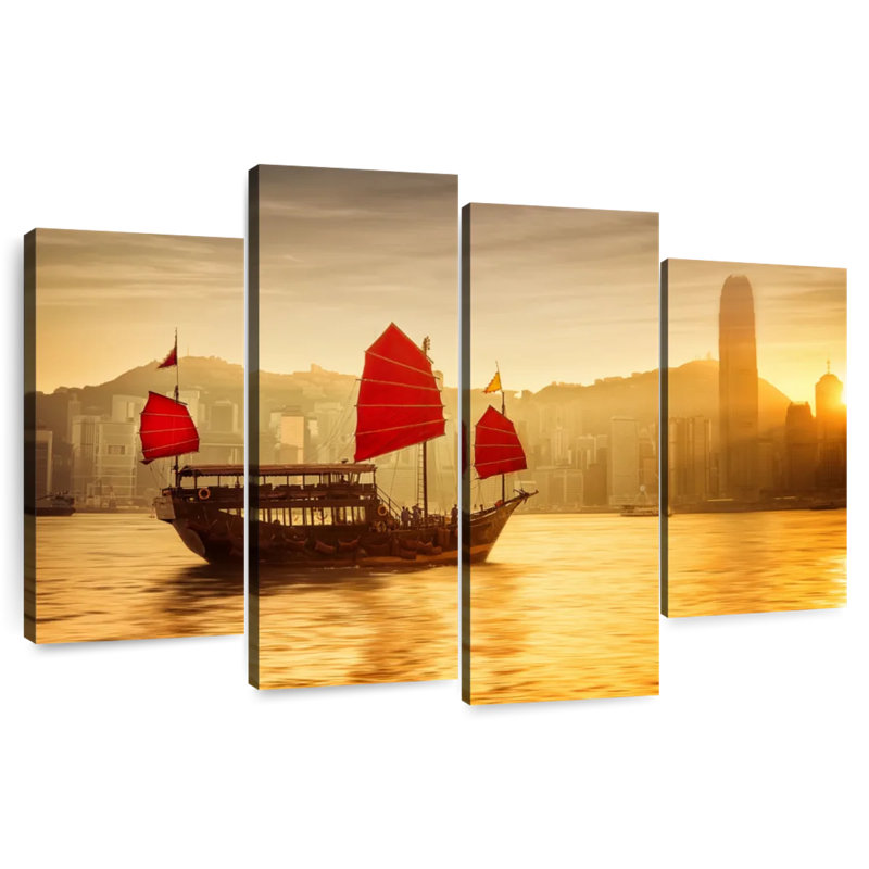 Jonque Mehar Victoria Harbour, H 27 po x l 43 po