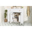 Meuble-lavabo de 36 po avec lavabo, armoire en bois massif blanc avec tiroir rabattable, 3 tiroirs et 2 portes à fermeture en douceur, poignées dorées et design moderne-543778258