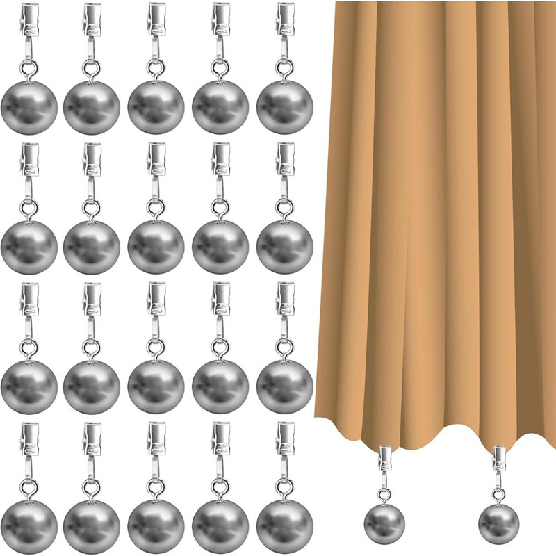 Paquet de 20 poids de rideaux d'extérieur, poids de draperie robustes pour ...