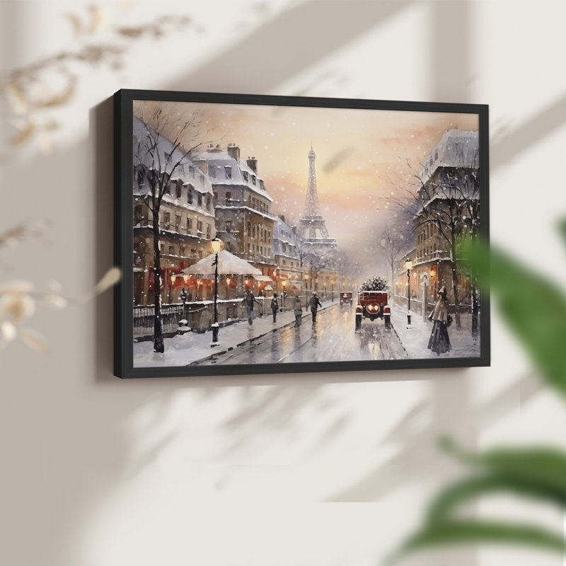 Chirstmas Art-CCCXIV -Framed Print - Restickable, H 8 po x l 10 po, Noir, noir, noir, noir
