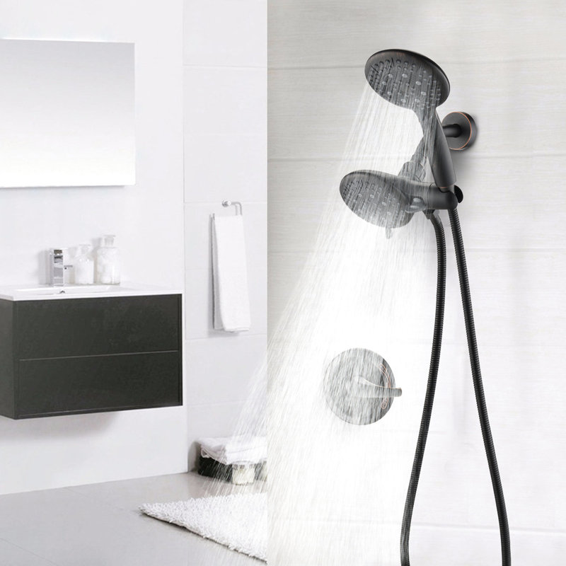 Pomme de douche ABS double
