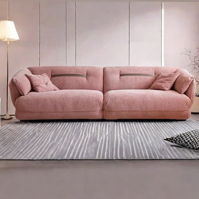 Modern simple cream wind petal cloud sofa