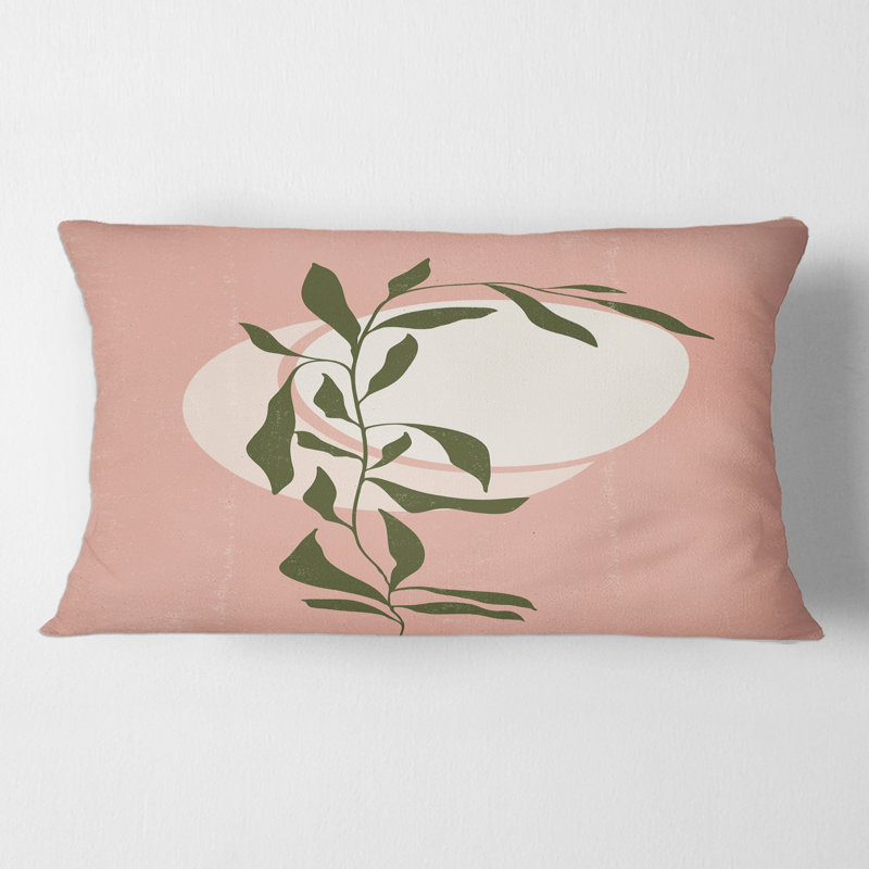 Sun and Moon with Leaf VI Rectangular Pillow Cover & Insert