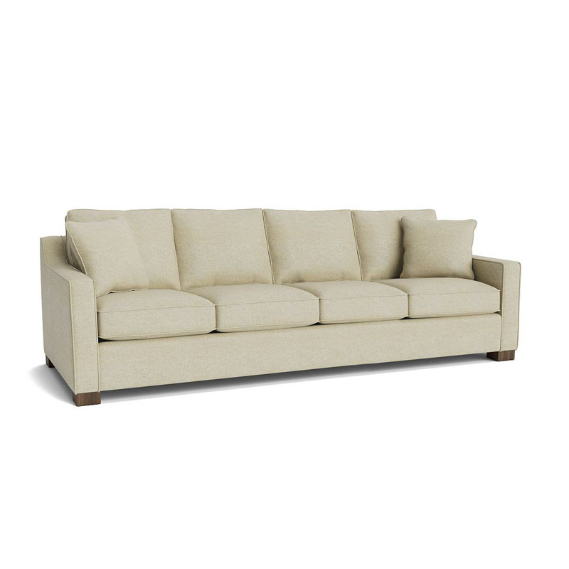 Aceyon Upholstered 102'' Sofa, Walnut, Jango Sandstone