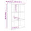 Gardinier Book Cabinet 66 x 30 x 98 cm Engineered Wood-1609470685