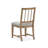 Trestle Dining Table With 4 Grey Side Chairs-308108952-308108955