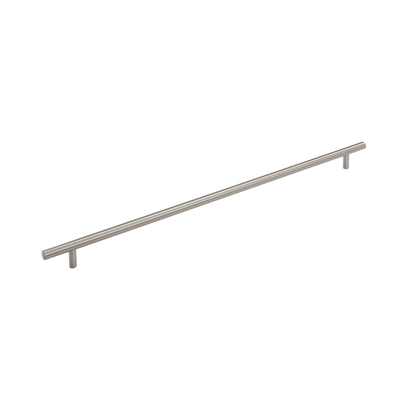 Poignée barre 18-7 / 8 po (480 mm) d'armoire centre à centre en nickel satiné, Nickel satiné, 18 7/8", 1