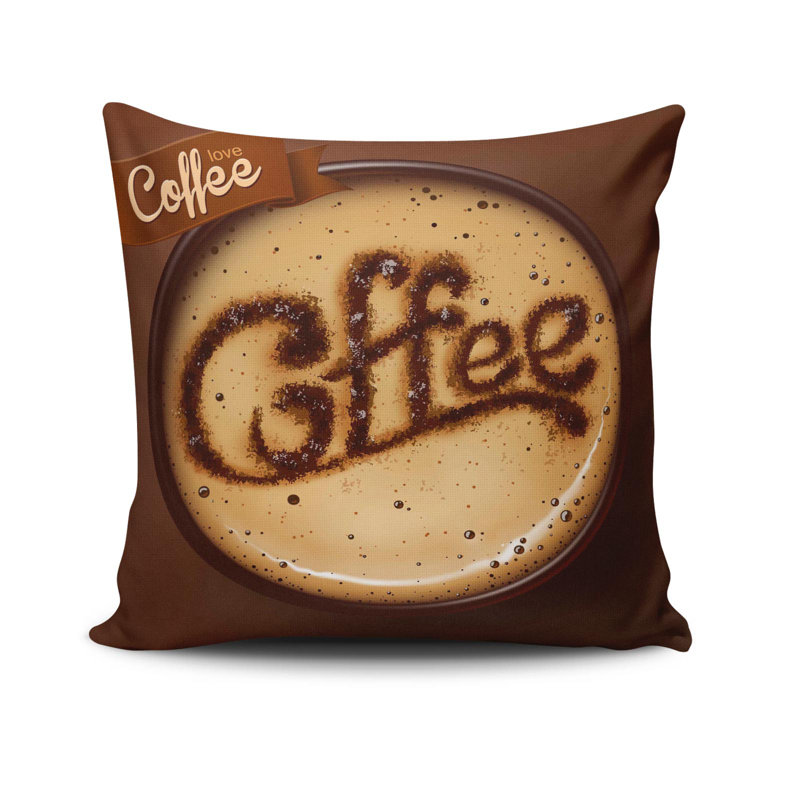 Escar Decorative Cushion Cover, 17 x 17 Inches, 50% Cotton / 50% Polyester | Machine Washable at 104°F, Ironable, Concealed Zip Closure | Perfect for Living Room, Bedroom, and Stylish Home Décor