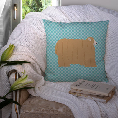 Coussin décoratif extérieur carré à contrôle ovin éclectique