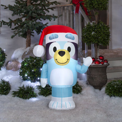 Airblown - Bluey avec un chapeau de NoÃ«l - SM - Bluey