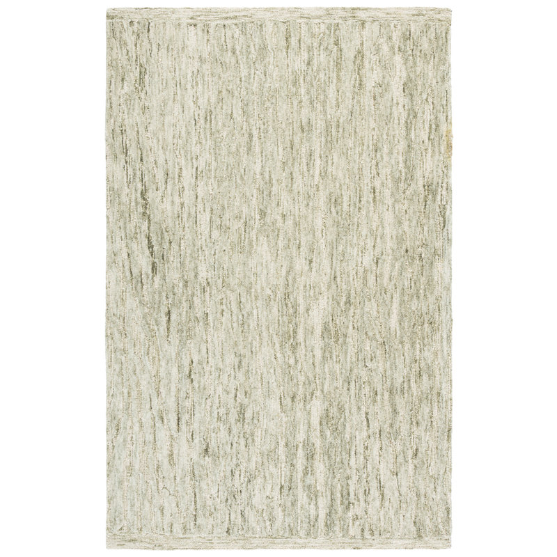 Abstract 560 Hand Tufted 80% Wool; 20% Cotton Abstract Rug, Round 6'