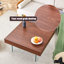 Table basse carrée avec plateau en panneau de fibres à densité moyenne et pieds en verre trempé-893393194-890050111