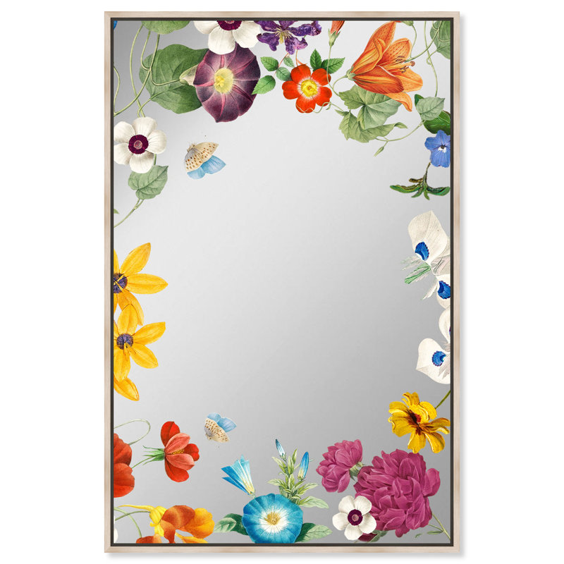 Spring In Animals Framed Mirror by Oliver Gal, Cream