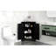 Armoire triangulaire noire avec tablettes réglables pour salle de bain moderne et espace spacieux-1414384086