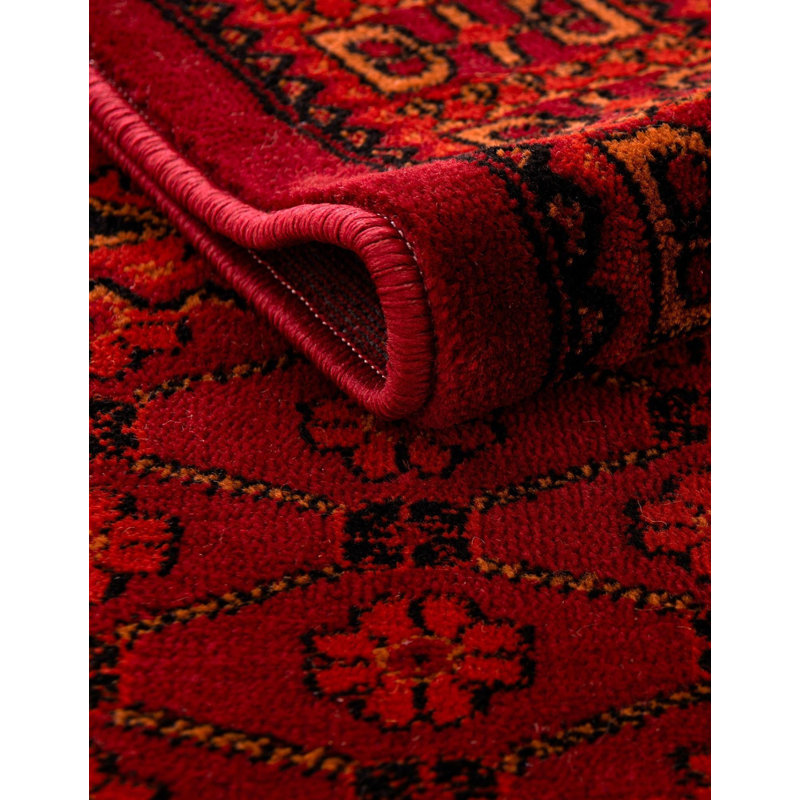Tapis rouge / noir Amro Southwestern, Rectangle 10' x 14'1"