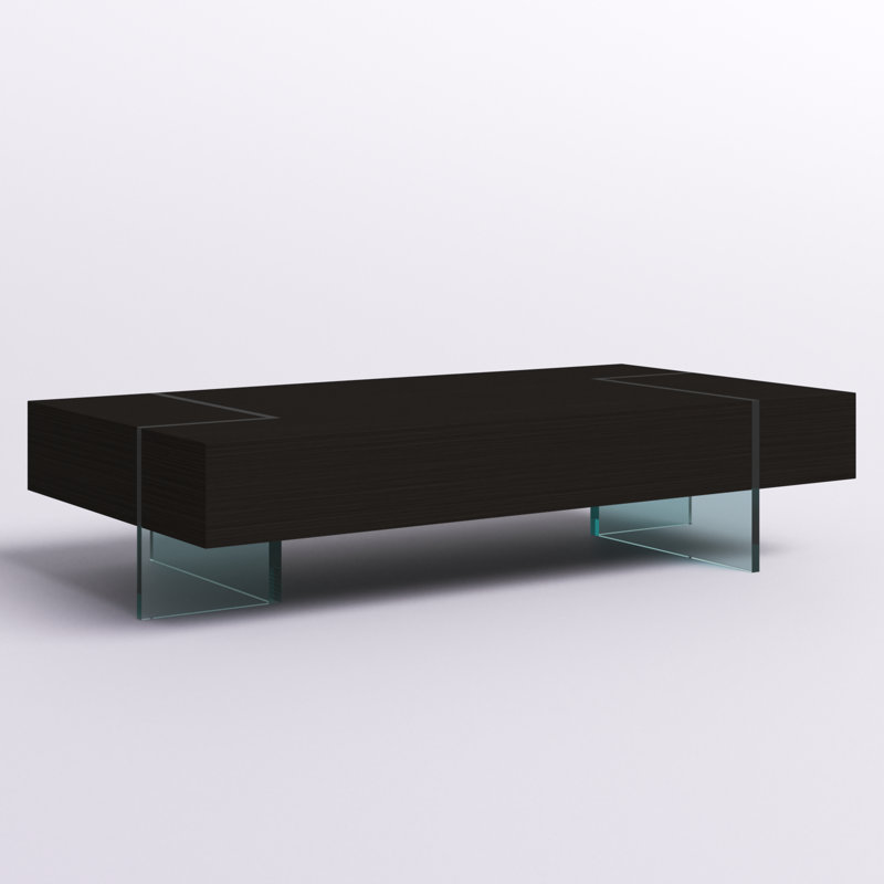 Oriska Single Coffee Table, Wenge, 16" H x 53" L x 28" W