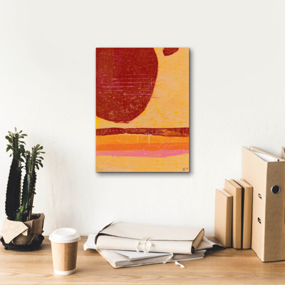  «Red Dot Series 1» par Laura Gibson, art mural sur toile, 12 po x 16 po