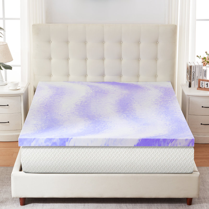 3" Gel Infused Memory Foam Mattress Topper – Cooling Comfort & Pressure Relief, Full