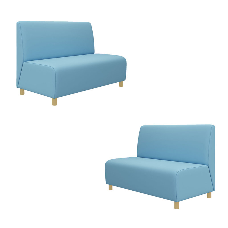 Banc rembourré en similicuir Eulala