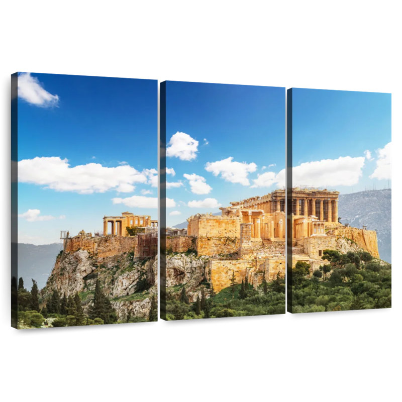 Nicci Acropolis sous le ciel bleu, H 28 po x l 45 po