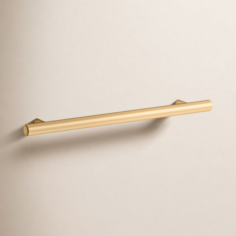 Purist® 5" Center to Center Bar Pull, Vibrant Brushed Moderne Brass, 7"