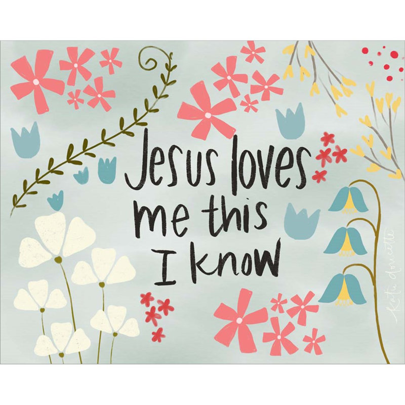 «Jesus Loves Me» par Katie Doucette, art mural sur toile