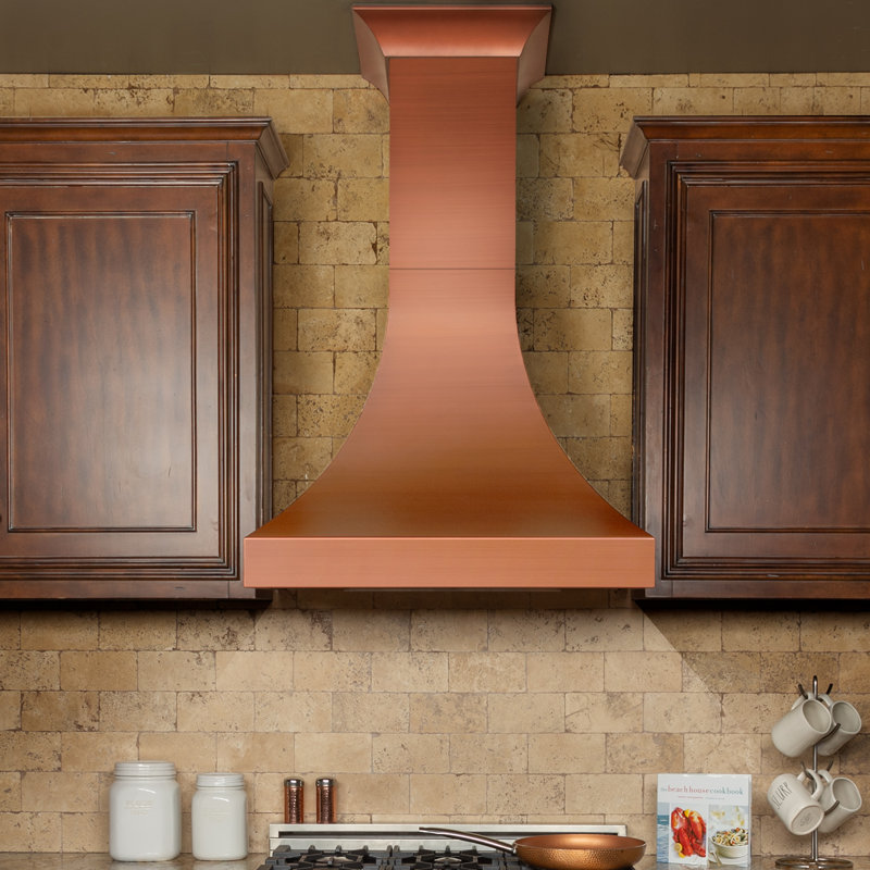 ZLINE 30" Designer Series Fingerprint Resistant Stainless Steel Ducted Wall Range Hood (8632S-30), 36" W
