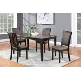 Gimlet 4 - Person Solid Wood Solid Wood Top Four Leg Dining Set