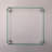 Transparent Square Fire Table Glass Resistance Protection Obstacle, 14.4In X 5.5In, 2.5Lb Fireplace Windshield Glass, 14.46In 14.46In,
