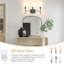 Applique murale de salle de bain pour salle de bain avec abat-jour en tissu blanc-293532702-293532703-293532775